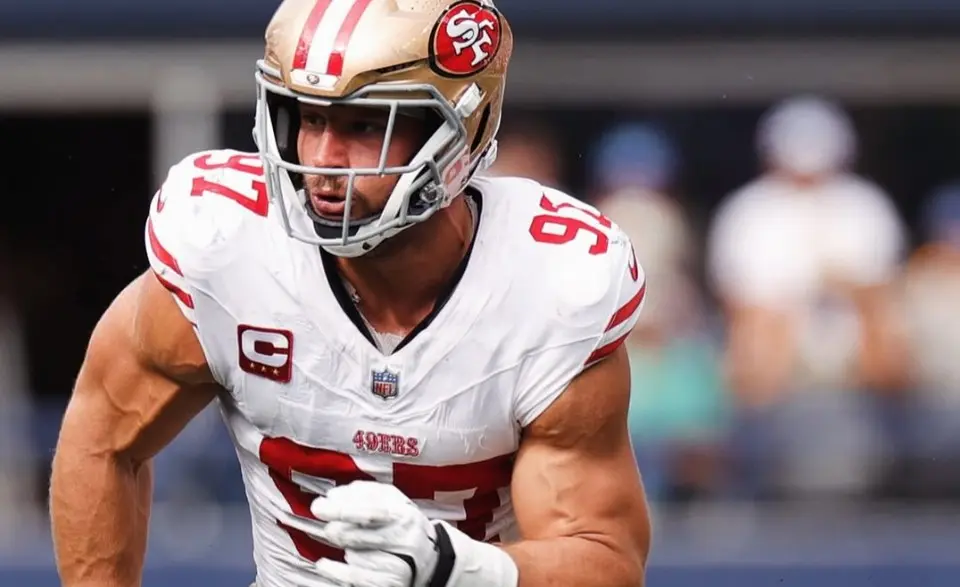 Nick Bosa y McCaffrey no entrenan antes del debut de 49ers
